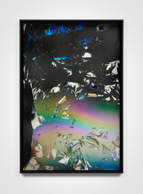 Larry Bell
Solar Study 76, 2024
Mixed media with aluminum and silicon monoxide mounted on canvas
Framed Dimensions:
62 1/4 x 42 1/4 x 4 inches
158.1 x 107.3 x 10.2 cm
Artwork Dimensions:
60 1/8 x 39 3/4 inches
152.7 x 101 cm