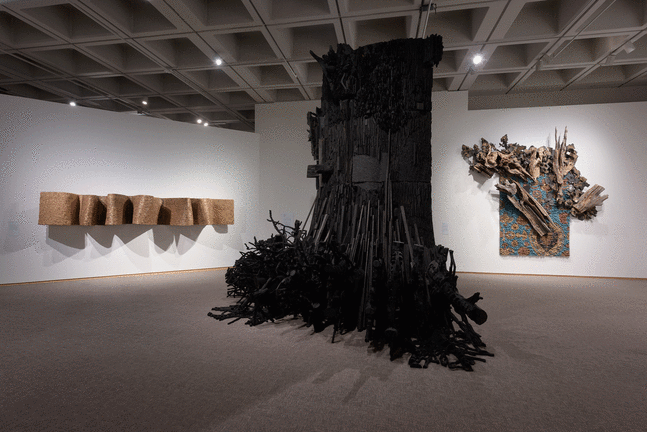 Leonardo Drew Installation View, 2020 North Carolina Museum of Art
