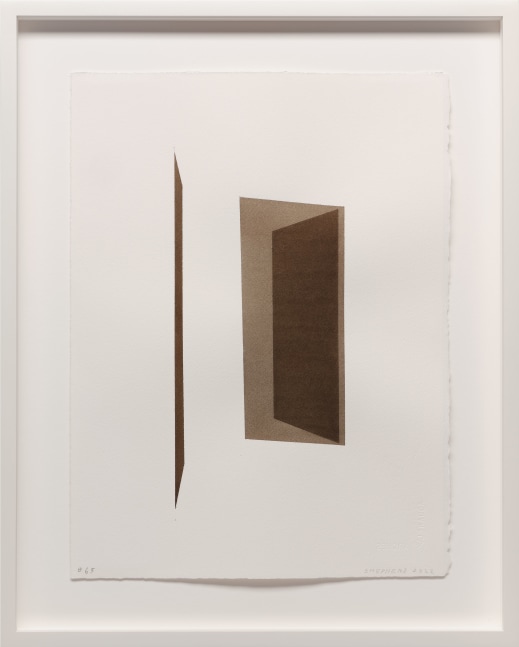 Kate Shepherd Brown, Open Door with Plane, #65, 2022 Watercolor on Arches paper Framed Dimensions: 18 7/8 x 15 1/8 x 1 1/2 inches 47.9 x 38.4 x 3.8 cm