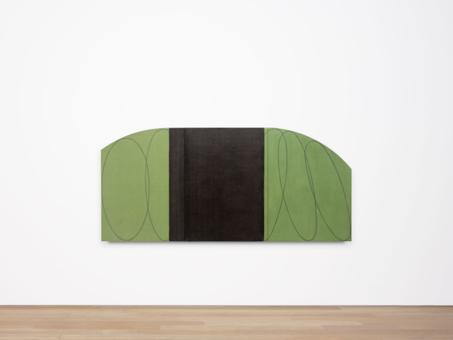 Robert Mangold Green/Black Zone Painting, 1997 Acrylic and black pencil on canvas 45 x 99 inches 114.3 x 251.5 cm