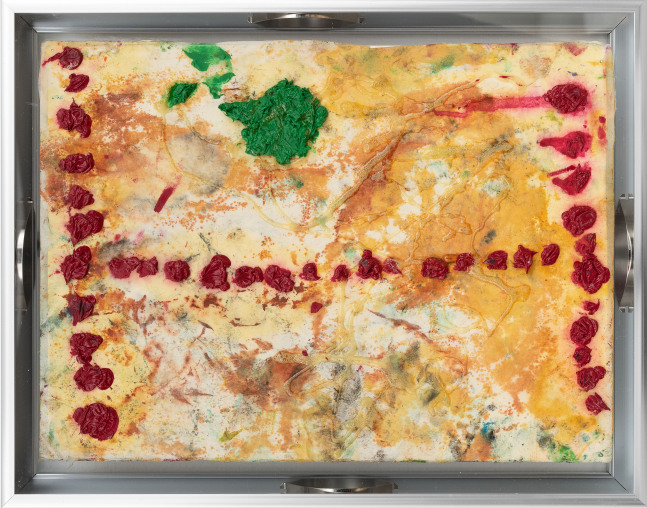 Jay Payton Encephalon Matter, 2023 Oil paint and mixed media on Thai Kozo Paper in artist's frame Framed Dimensions: 11 x 14 inches 28 x 35.5 cm