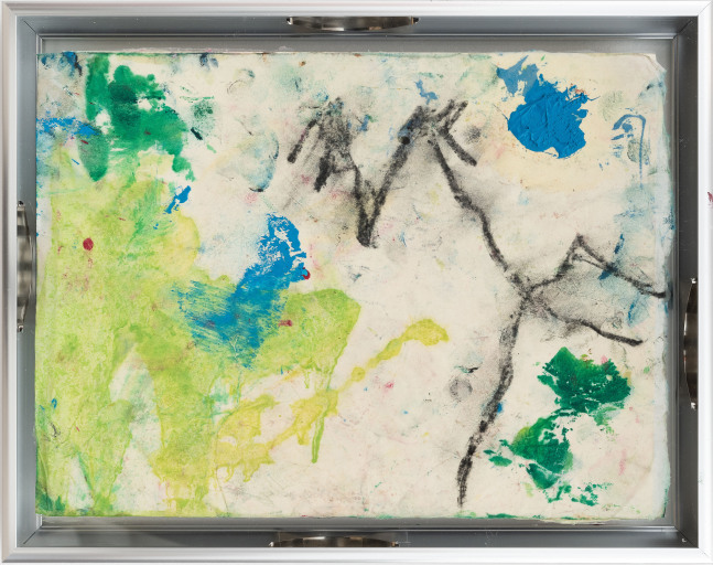 Jay Payton Encephalon Matter, 2023 Oil paint and mixed media on Thai Kozo Paper in artist's frame Framed Dimensions: 11 x 14 inches 28 x 35.5 cm