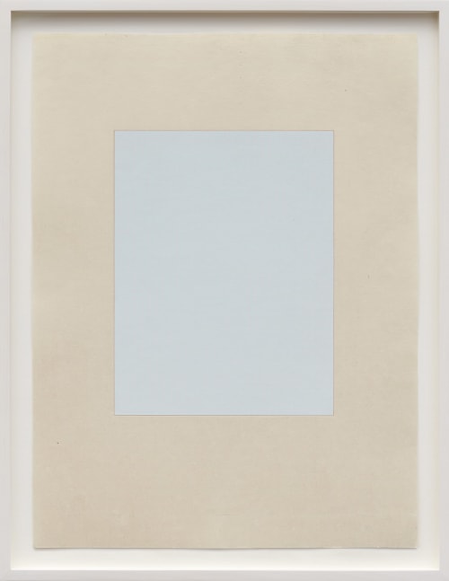 MARSHA COTTRELL Untitled (Light blue with grid), 2022 Archival pigment on digital ground on paper, unique Framed Dimensions: 22 3/8 x 17 3/8 x 1 3/8 inches 56.8 x 44.1 x 3.5 cm Paper Dimensions: 20 x 15 inches 50.8 x 38.1 cm