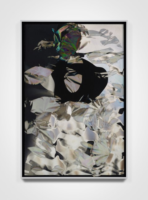 Larry Bell
Solar Study 35, 2024
Mixed media with aluminum and silicon monoxide mounted on canvas
Framed Dimensions:
62 1/4 x 42 1/4 x 4 inches
158.1 x 107.3 x 10.2 cm
Artwork Dimensions:
60 1/2 x 39 3/4 inches
153.7 x 101 cm