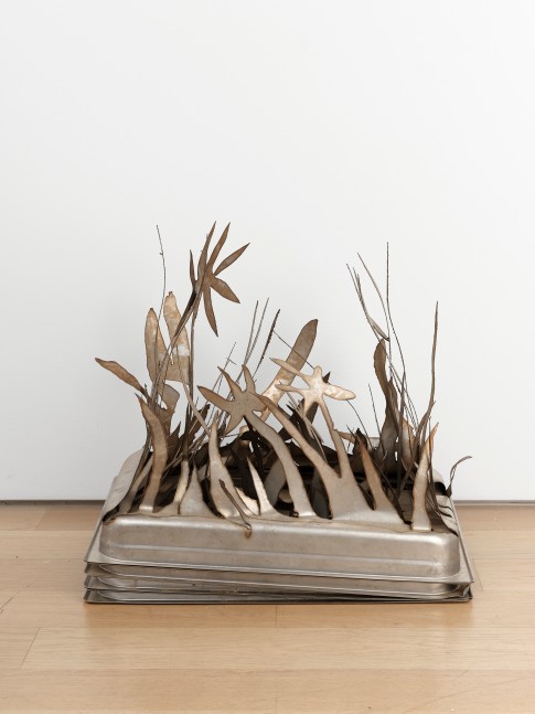 Saif Azzuz Something like this, 2024 Steel chafing dishes 21 x 13 x 21 inches 53.3 x 33 x 53.3 cm