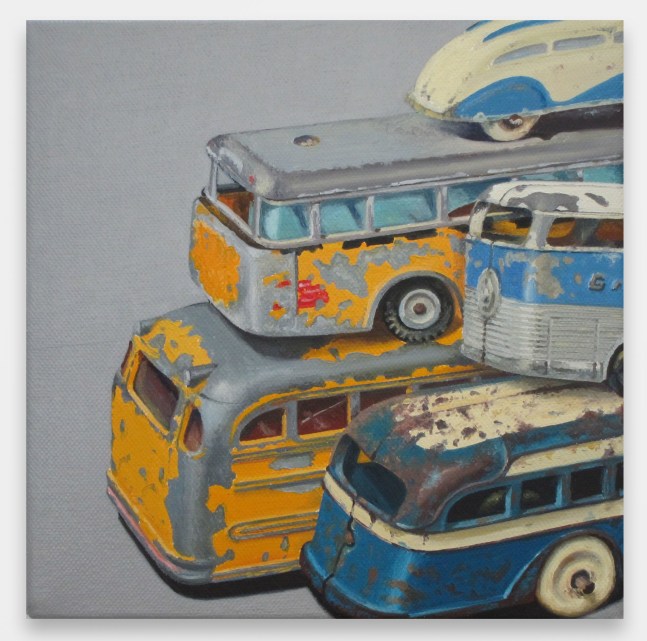 Jeremy Dickinson, Rears with Postbus and Schoolbus, 2011