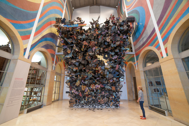 Leonardo Drew Number 82S, 2021 Wood, paint, and sand ​Installation view at Wadsworth Atheneum Museum of Art​, Hartford, Connecticut