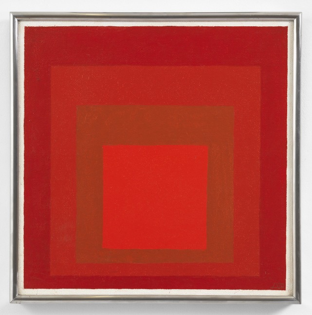 Josef Albers
Study for Homage to the Square: R-I d-4, 1970
Oil on masonite
16 x 16 inches
40.6 x 40.6 cm