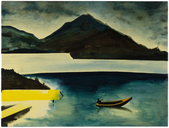 Caragh Thuring Sliding Past, 2024 Acrylic gesso, acrylic and oil on linen 17 3/4 x 23 5/8 inches 45 x 60 cm