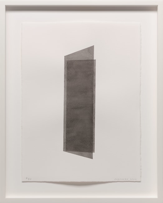 Kate Shepherd Black, Folded Planes, #40, 2022 Watercolor on Arches paper Framed Dimensions: 18 7/8 x 15 1/8 x 1 1/2 inches 47.9 x 38.4 x 3.8 cm
