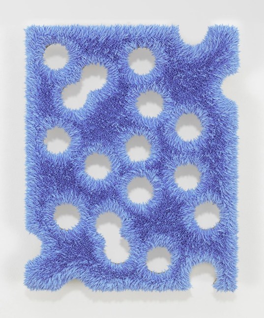 Donald Moffett, Lot 042815 (radiant blue), 2015
