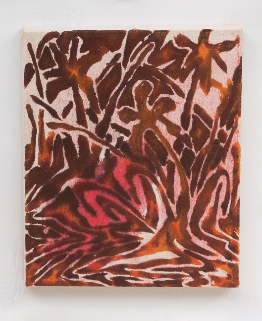 Saif Azzuz Shits always on fire (june-october), 2025 Acrylic on canvas 16 x 14 inches 40.6 x 35.6 cm