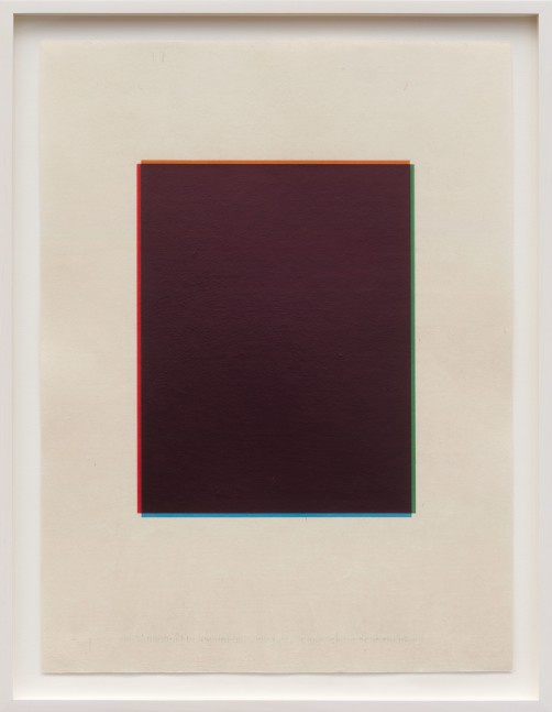 MARSHA COTTRELL Untitled (Mixed dark_red, orange, green, blue), 2022 Archival pigment on digital ground on paper, unique Framed Dimensions: 22 3/8 x 17 3/8 x 1 3/8 inches 56.8 x 44.1 x 3.5 cm Paper Dimensions: 20 x 15 inches 50.8 x 38.1 cm