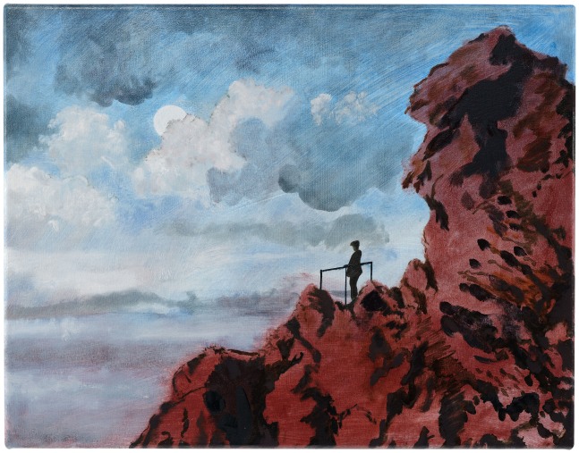 Caragh Thuring It is Faulting, 2024 Acrylic gesso, pigment and oil on linen 13 3/4 x 17 3/4 inches 35 x 45 cm