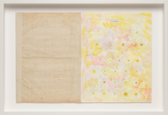 Sarah Cain
Music Book, 2008-2021
Acrylic, gouache and watercolor on vintage paper
12 1/2 x 20 inches
31.8 x 50.8 cm