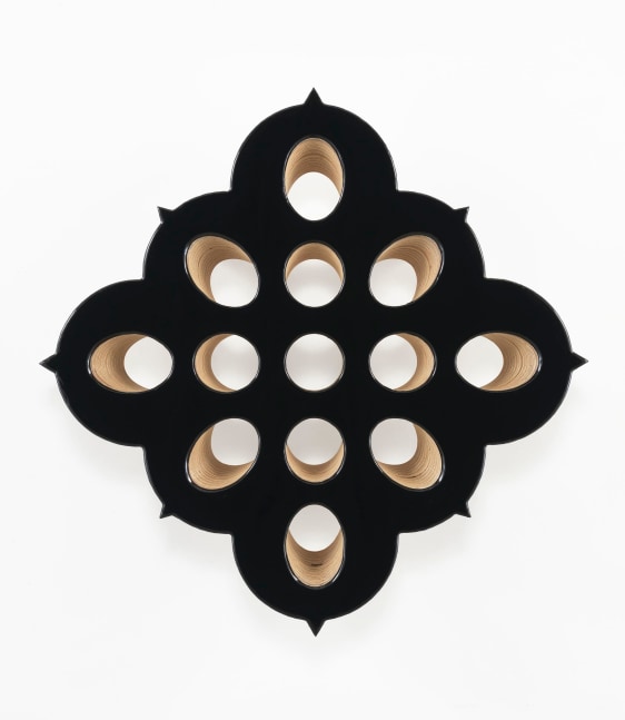 Donald Moffett, Lot 121216 (the hard spore, black), 2016