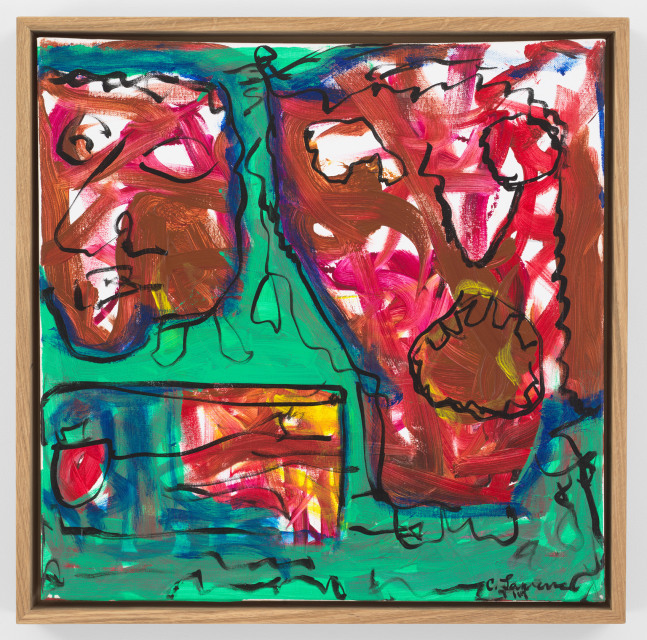 Claude Lawrence Untitled, 2019 Acrylic on canvas Framed Dimensions: 21 1/2 x 21 1/2 inches 54.6 x 54.6 cm