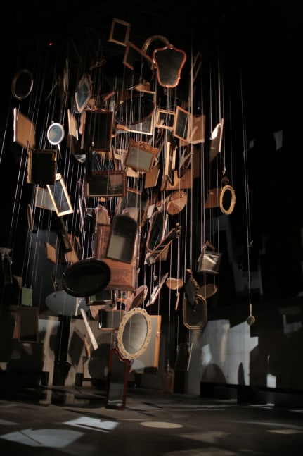 Janet Cardiff and&amp;nbsp;George Bures Miller
The Infinity Machine, 2015
Mixed media installation including antique mirrors, rotator, audio, and lighting
Dimensions variable
