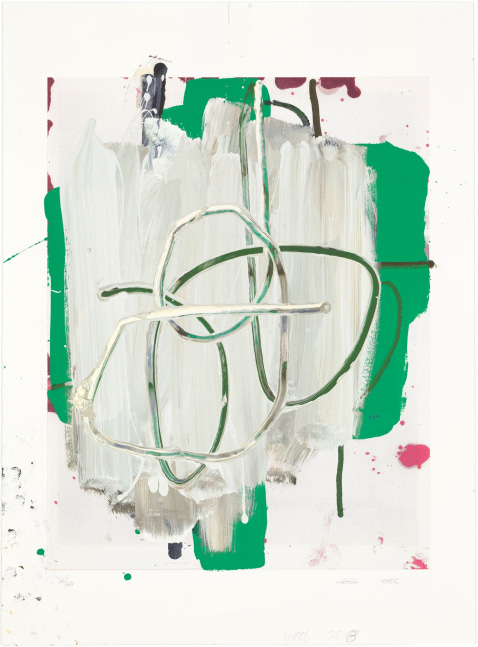 Christopher Wool
Untitled, 2018
Enamel, oil, and silkscreen on paper
30 x 22 inches
(76.2 x 55.9 cm)