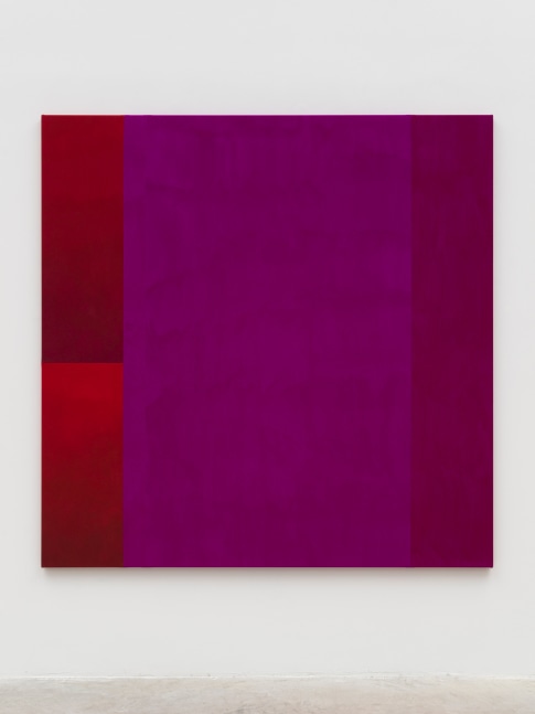 Sarah Crowner
Violets Over Reds, 2024
Acrylic on canvas, sewn
72 x 72 inches
(182.9 x 182.9 cm)
Photo:&amp;nbsp;Charles Benton