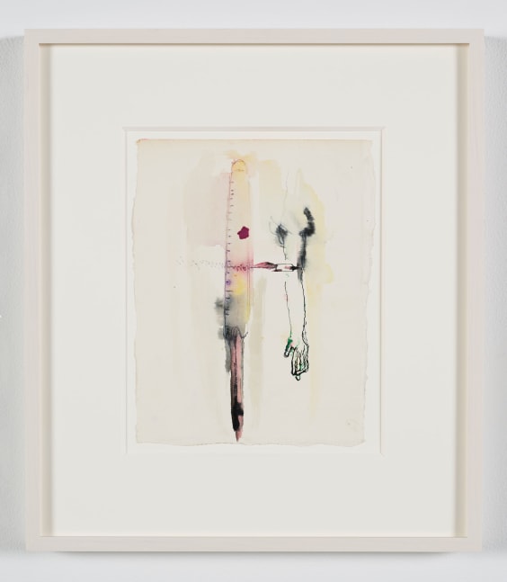 Lucia Nogueira
Untitled, 1988
Watercolor on paper
Sheet size: 10 3/8 x 7 7/8 inches (26.5 x 20 cm)
Frame size: 17 x 14 3/4 inches (43 x 37.5 cm)