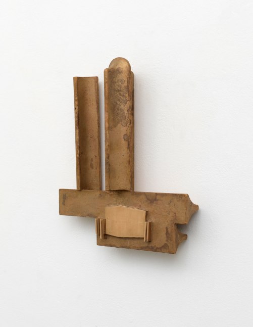 Richard Rezac
Stance (promptor), 2019
Cast bronze
13 1/2 x 11 1/2 x 3 inches
(34.3 x 29.2 x 7.6 cm)
