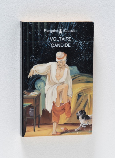 Steve Wolfe
Untitled (Candide), 1988-89
Oil, screenprint, ink transfer, modeling paste, linen, and wood
7 1/8 x 4 1/2 x 3/4 inches
(18.1 x 11.43 x 1.91 cm)