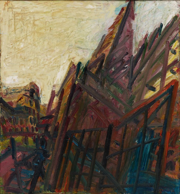 Frank Auerbach
Chimney in Mornington Crescent &amp;ndash; Winter Morning, 1991
Oil on canvas
56 3/8 x 52 3/8 inches
(143.2 x 133 cm)
Private Collection