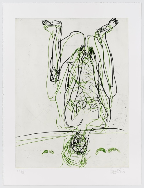 Georg Baselitz
Zwei Streifen (Two Stripes), 1996
7/12
Baselitz 96
Color etching on paper
31 1/2 x 23 7/8 inches
80 x 60.5 cm