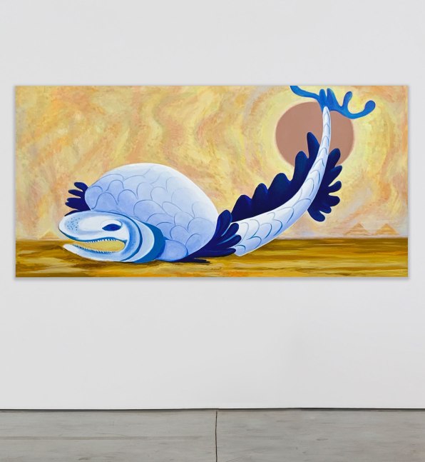 Allison Katz
Whale III, 2021
Oil on canvas
48 1/8 x 96 1/8 inches
(122 x 244 cm)