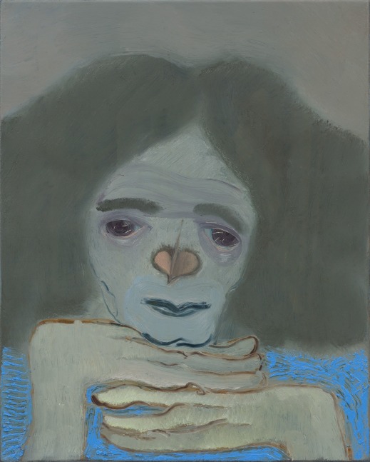 Sanya Kantarovsky
Face 2, 2021
Oil and watercolor on linen
19 3/4 x 15 3/4 inches
(50.2 x 40 cm)