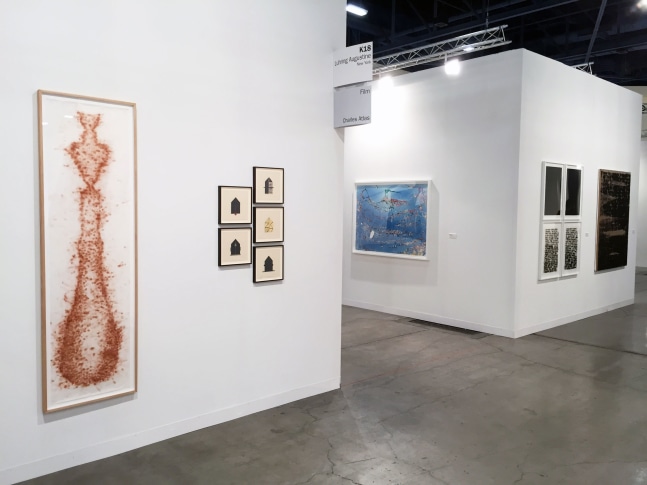 Luhring Augustine&amp;nbsp;

Art Basel Miami Beach&amp;nbsp;

Installation view&amp;nbsp;

2014

Pictured: Tunga, Zarina, Philip Taaffe, Glenn Ligon