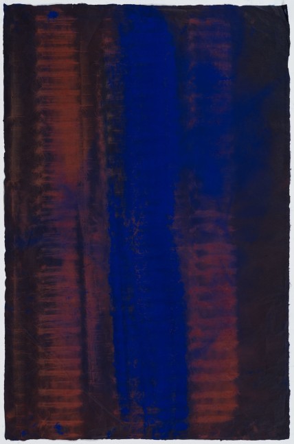 Jason Moran
Honey Sit In 2, 2020
Pigment on Indigo dyed Gampi paper
38 1/4 x 25 inches
(97.2 x 63.5 cm)