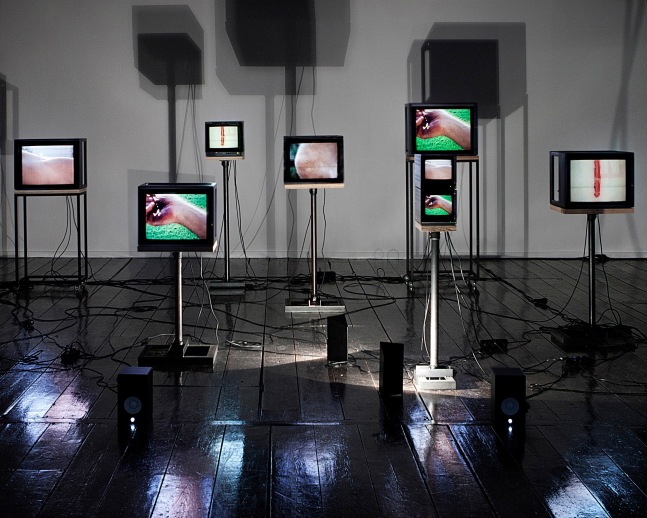 Charles Atlas
Joints 4tet for Ensemble, 1971/2011
Installation view of&amp;nbsp;Discount Body Parts at De Hallen Haarlem, The Netherlands, March 16 - June 3, 2012