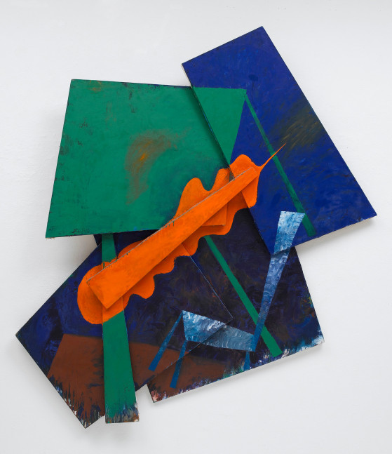 Elizabeth Murray
Like a Leaf, 1983
Oil on canvas (six parts)
98 x 90 x 9 inches
(248.9 x 228.6 x 22.9 cm)
&amp;copy; 2025 The Murray-Holman Family Trust / Artists Rights Society (ARS), New York.&amp;nbsp;