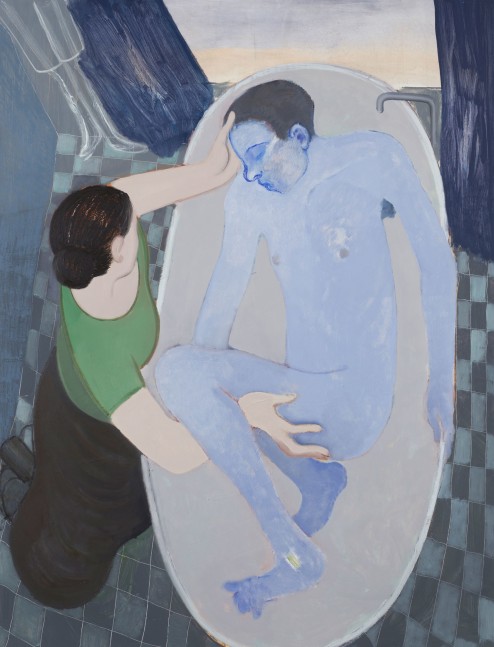 Sanya Kantarovsky
Alma, 2018
Oil and watercolor on canvas
85 x 65 inches
(215.9 x 165.1 cm)