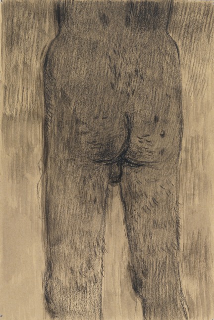 Salman Toor
Poor Ass, 2024
Charcoal and ink on paper
8 1/4 x 5 1/2 inches
(21 x 14 cm)
Framed: 13 3/4 x 11 inches
(34.9 x 27.9 cm)