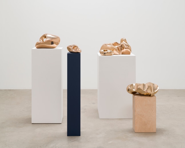 Sarah Crowner
Installation view of a selection of bronze&amp;nbsp;Stones (2024)
Dimensions variable