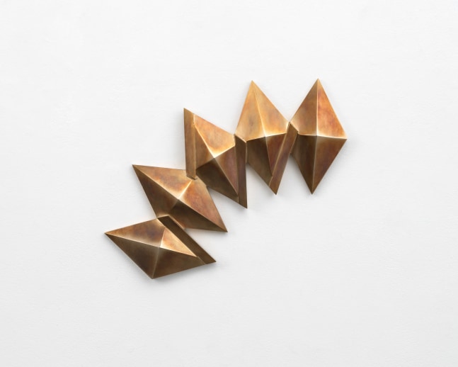 Richard Rezac
Constelatie, 2024
Cast bronze
16 1/2 x 17 1/2 x 2 inches
(41.9 x 44.5 x 5.1 cm)
&amp;copy; Richard Rezac; Courtesy of the artist and Luhring Augustine, New York. Photo:&amp;nbsp;Tom VanEynde