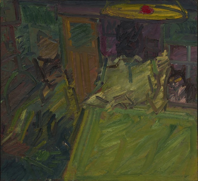 Frank Auerbach
Interior Vincent Terrace II, 1984
Oil on canvas
48 x 52 1/2 inches
(121.9 x 133.3 cm)