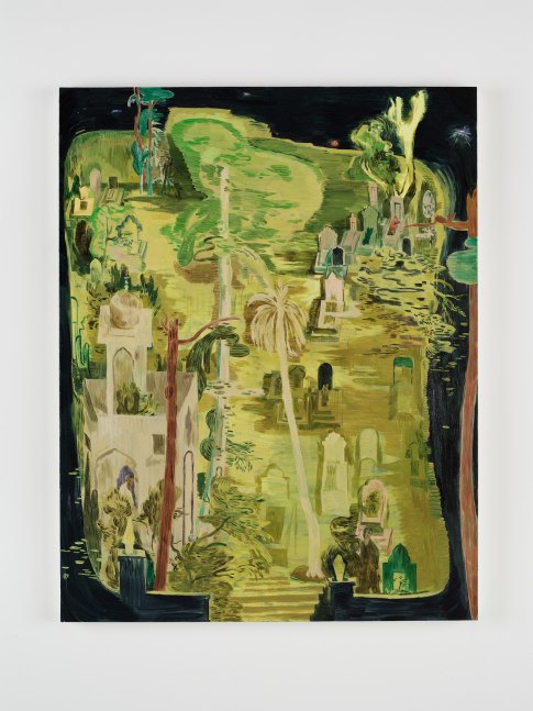 Salman Toor
Night Cemetery, 2025
Oil on canvas
55 x 43 inches
(139.7 x 109.2 cm
