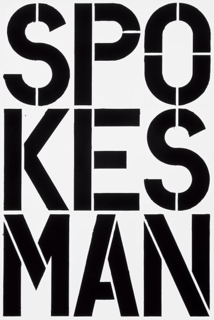 Christopher Wool
Untitled, 1989&amp;nbsp;
Enamel and acrylic on aluminum
96 x 64 inches
(243.84 x 162.56 cm)