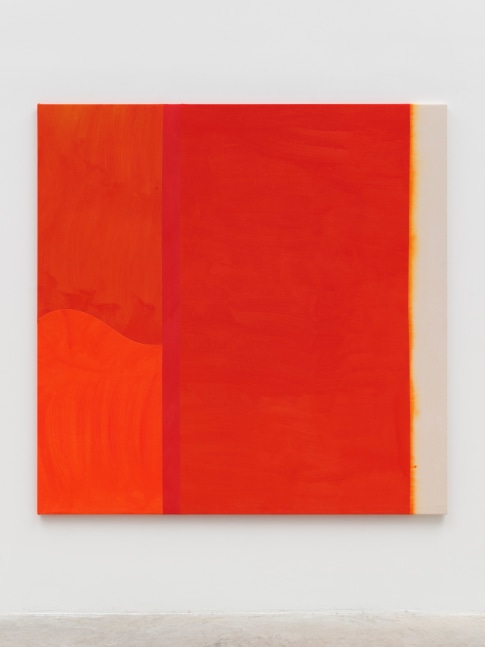 Sarah Crowner
Orange Oranges with Bleed, 2024
Acrylic on canvas, sewn
72 x 72 inches
(182.9 x 182.9 cm)