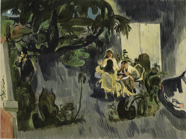 Salman Toor
Twilight Story, 2023
Oil on panel
12 x 16 inches
(30.5 x 40.6 cm)