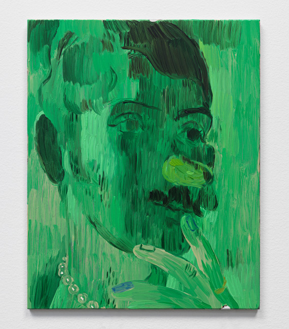 Salman Toor
Dreamy Boy, 2024
Oil on panel
10 x 8 inches
(25.4 x 20.3 cm)