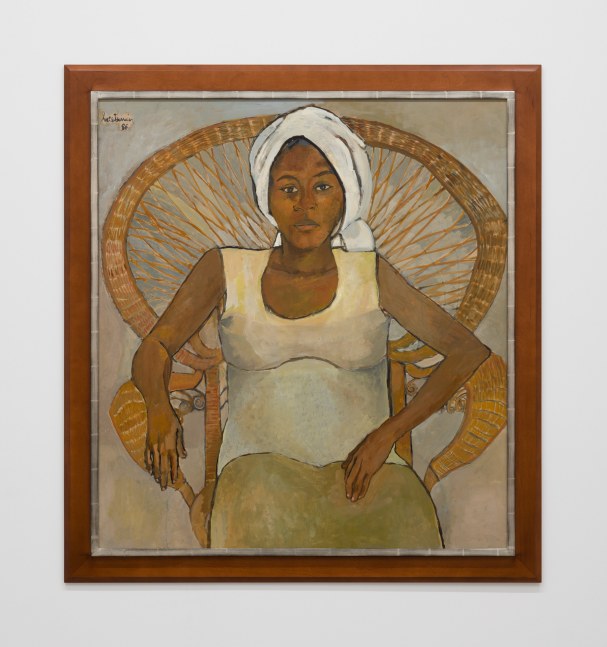 Luce Turnier
Femme Assise, 1986
Oil on board
40 x 43 inches
(101.6 x 109.2 cm)