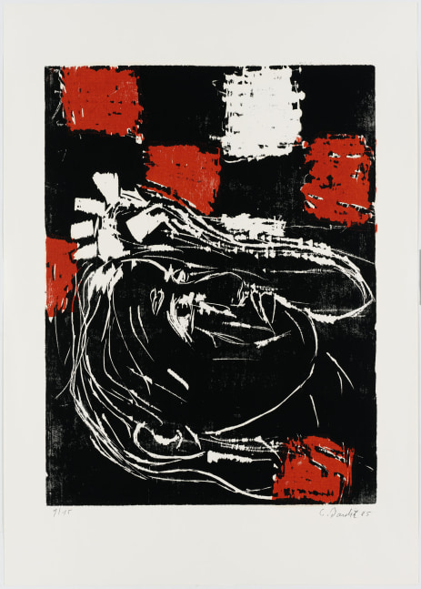 Georg Baselitz
Italienischer Kopf (Italian Head), 1985
9/15
G. Baselitz 85
Cat. Rais. 490
Woodcut on paper
33 3/4 x 24 1/8 inches
(85.8 x 61.2 cm)