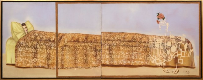 Julio Gal&amp;aacute;n
Roma, 1990
Oil on canvas
63 x 165 inches
(160 x 419 cm)