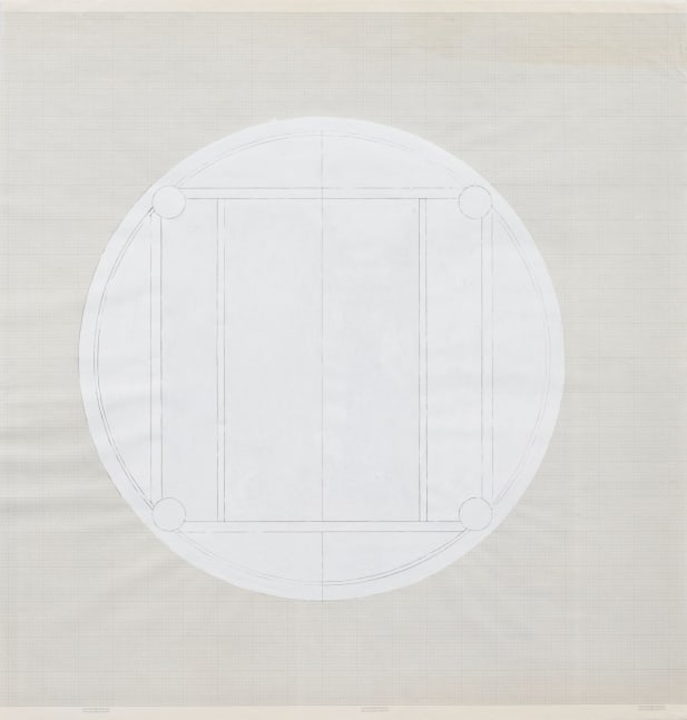 Rachel Whiteread
Table, 1997&amp;nbsp;
Correction fluid and pencil on graph paper
40 15/16 x 39 5/16 inches
(104 x 100 cm)