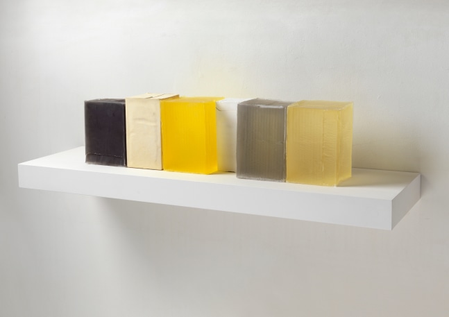Rachel Whiteread
Grey, Yellow, Yellow, 2009
Resin, plaster, wood and metal
6 1/4 x 35 3/8 x 4 3/8 inches
(16.0 x 90.0 x 11.0 cm)
